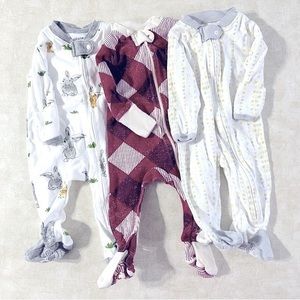 Burt’s Bees Pajamas Lot of 3 Size 0-3M